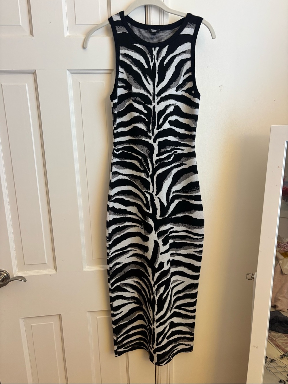 Express Zebra Dress Bodycon